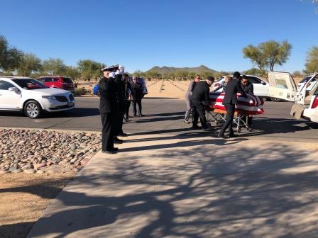 Kenneth Meeks interment at National Cemetery of AZ