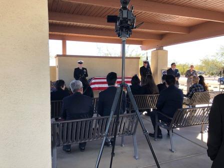 Kenneth Meeks interment at National Cemetery of AZ