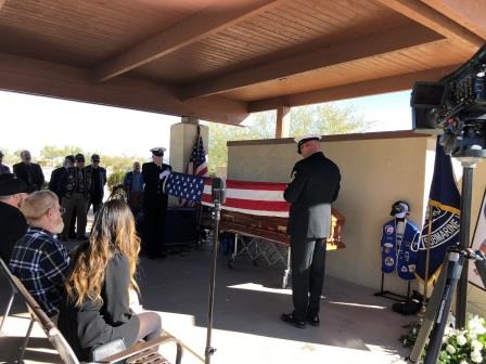 Kenneth Meeks interment at National Cemetery of AZ