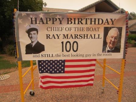 August 2020 Ray Marshall 100th Birthday Drive-By