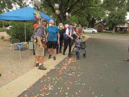 August 2020 Ray Marshall 100th Birthday Drive-By